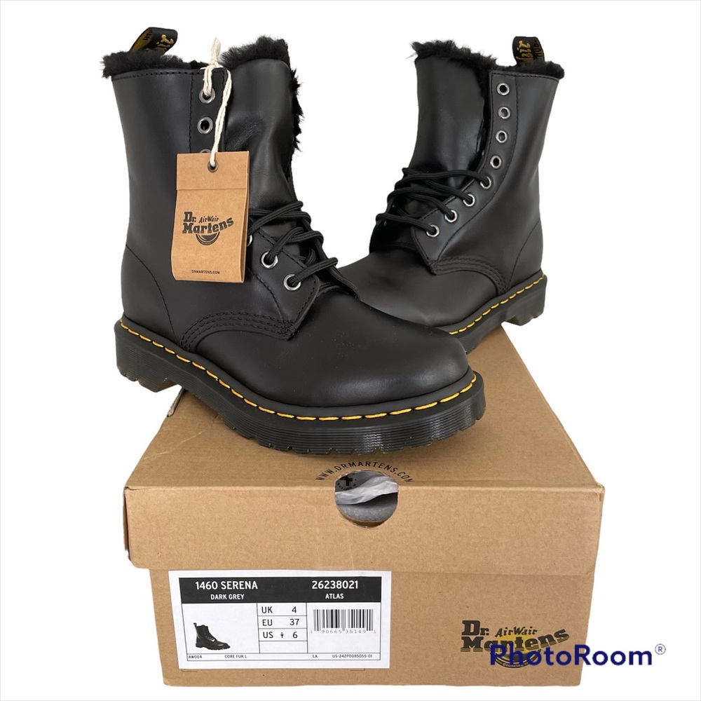 Serena Faux Fur Lace Up Boots Size 6 Women’s